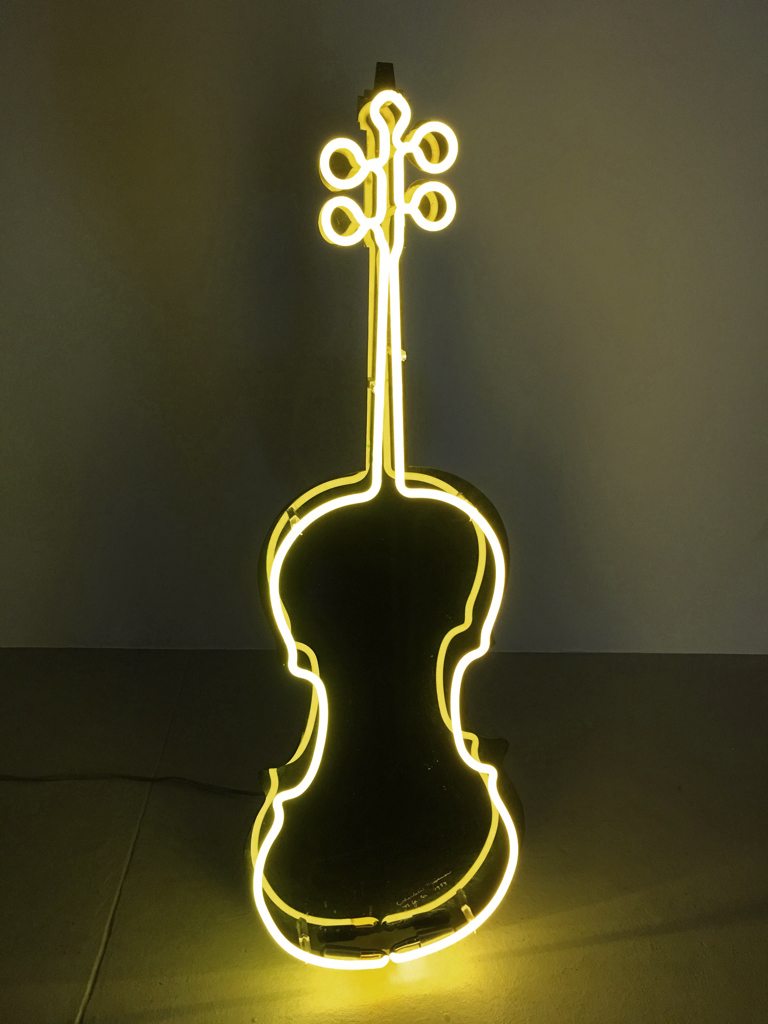 Moorman, Neon Cello, 1989