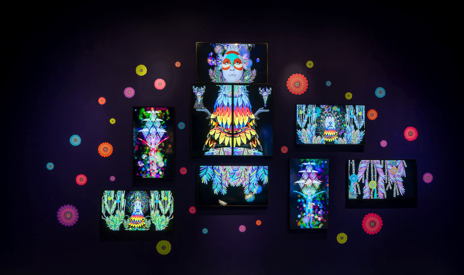 video projection installation at the Museum of Art and Design