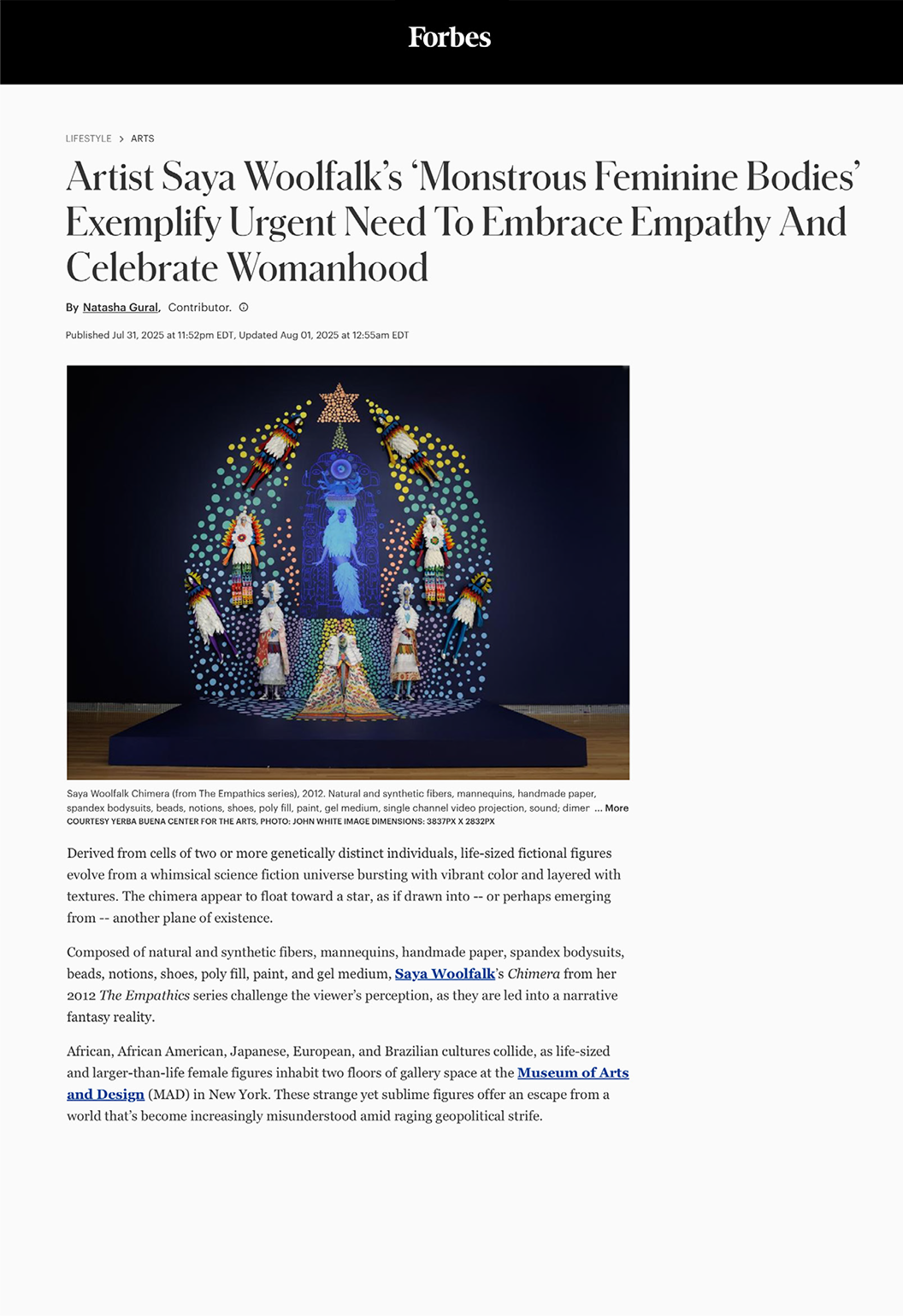 Thumbnail of the Forbes page