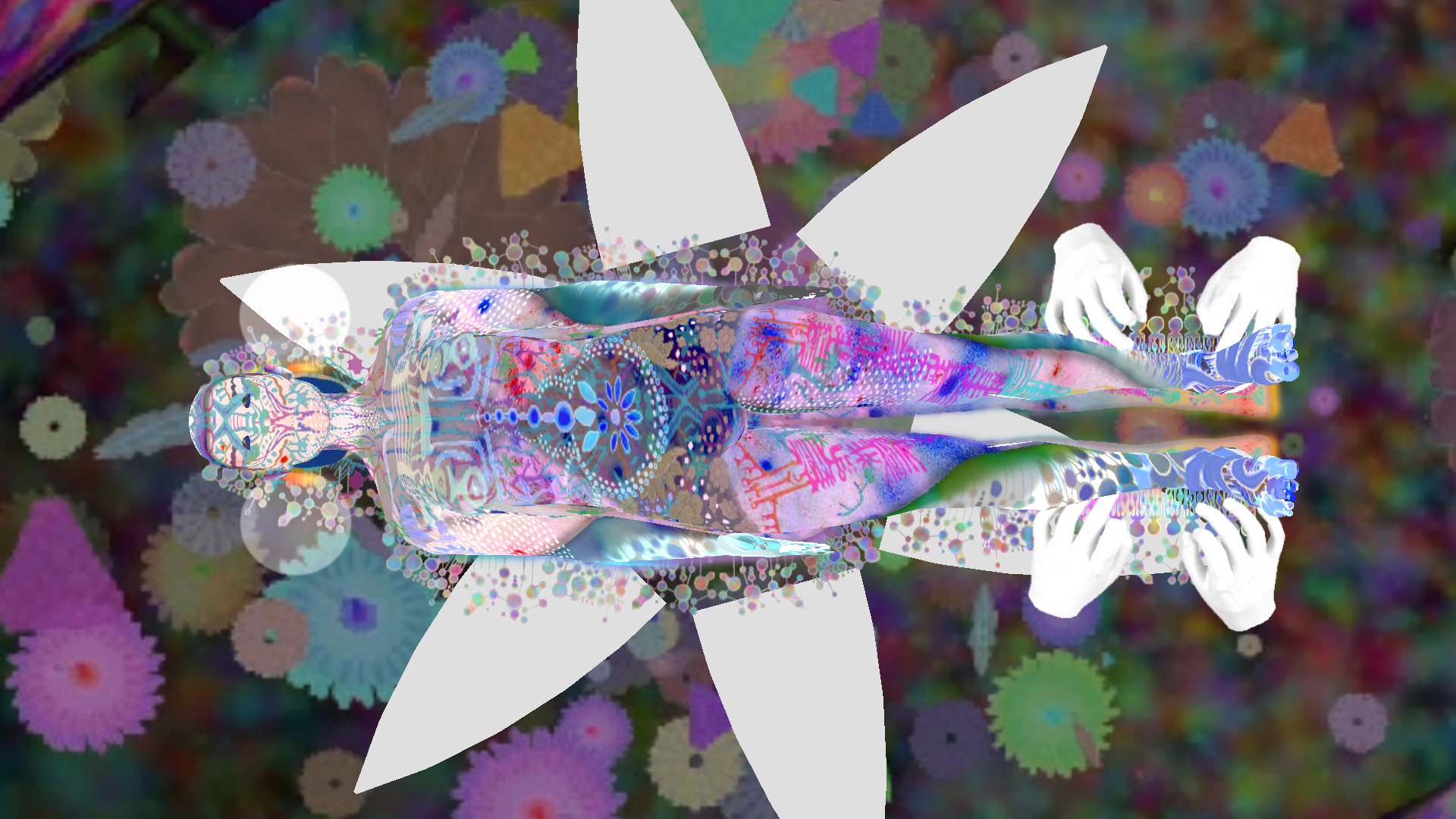 still image from ChimaCloud, a video by Saya Woolfalk