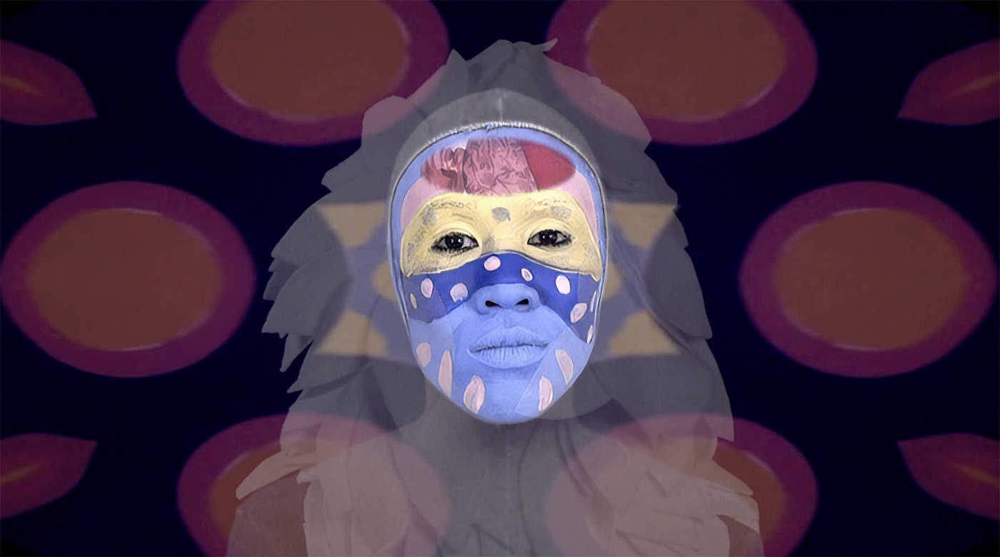 still image from The Empathics, a video by Saya Woolfalk