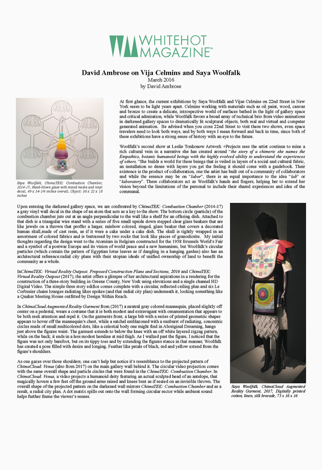 Thumbnail of the White Hot Magazine page